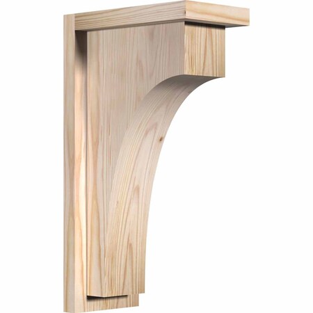 Ekena Millwork Huntington Smooth Corbel w/Backplate, Douglas Fir, 5 1/2"W x 10"D x 18"H COR06X10X18HUN01SDF